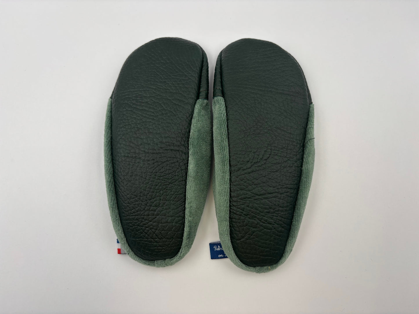 Les Petits Velours Pyjama Gris vert