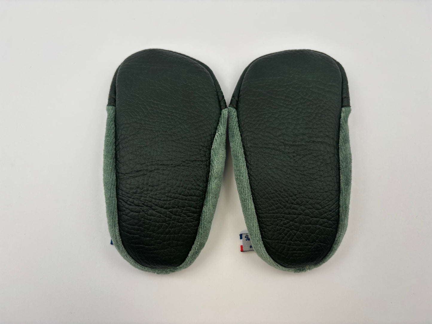 Les Petits Velours Pyjama Gris vert