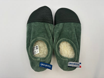 Les Petits Velours Pyjama Gris vert