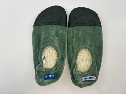 Les Petits Velours Pyjama Gris vert