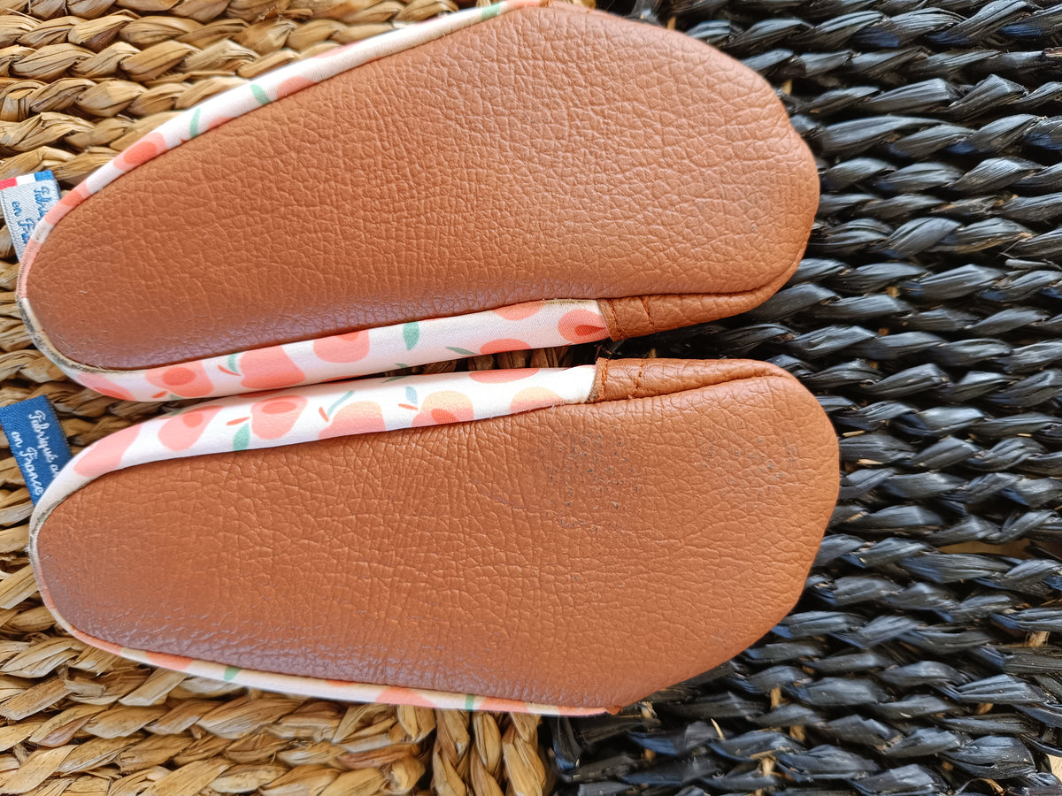 Chaussons Les Pas Petits - Pêches - Taille 24-26