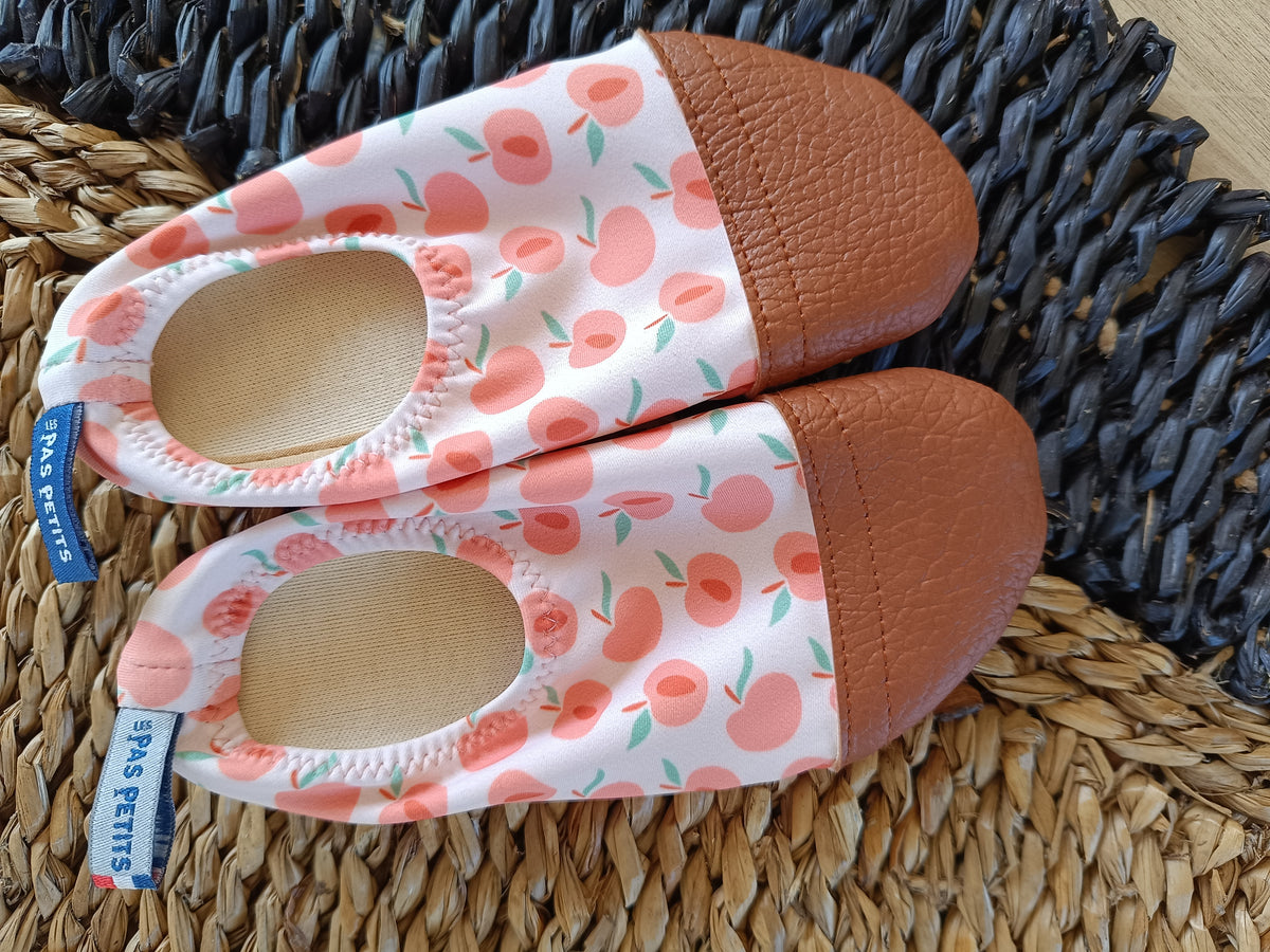 Chaussons Les Pas Petits - Pêches - Taille 24-26