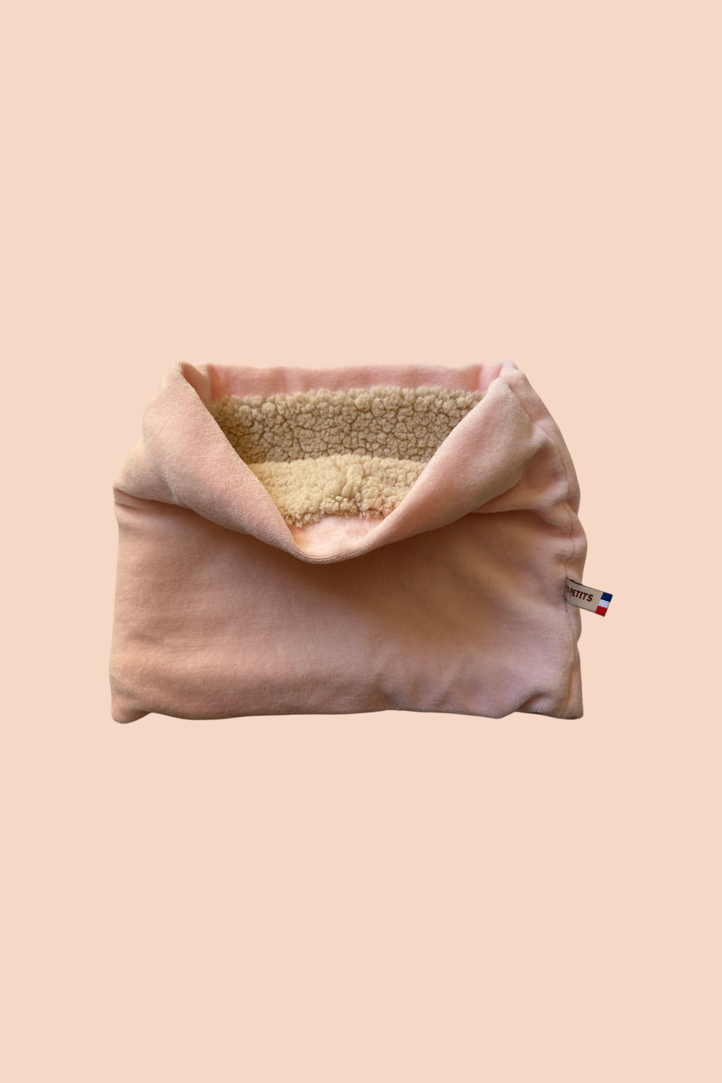 Les Petits Tours de Cou Velours Pyjama Rose pâle (avec doublure)