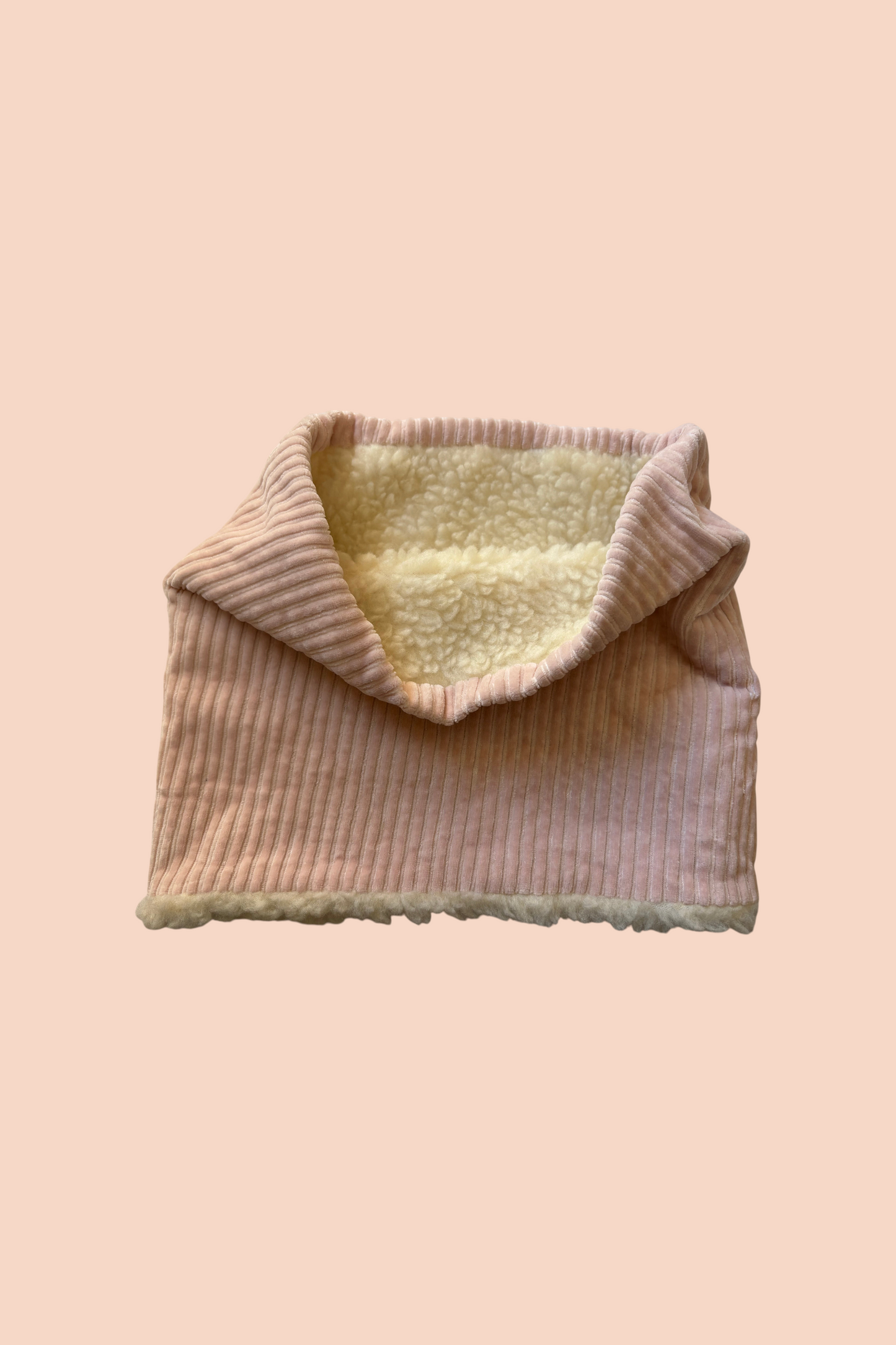 Les Petits Tours de Cou Velours Rose pâle (avec doublure)
